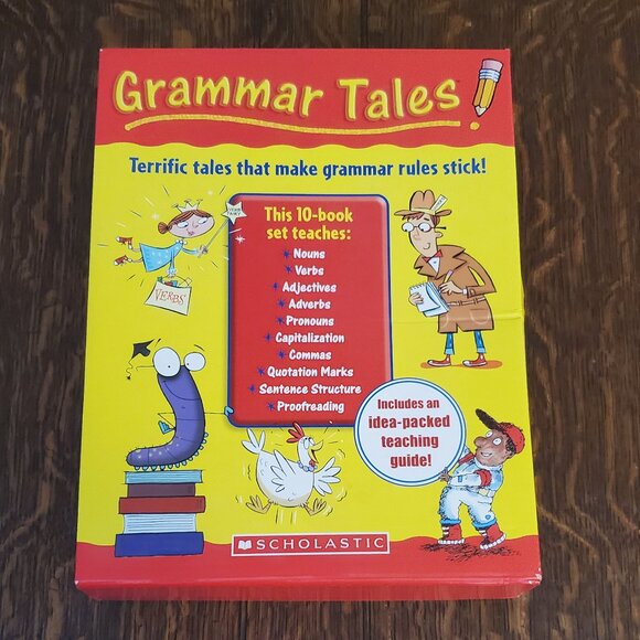 Scholastic Grammar Tales Set of 10 Readers with Teaching Guide - Picture 1 of 9